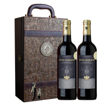 【次日达 6万+好评超98%】【2件低至5圻】法国原瓶原装进口红酒礼盒装 干红葡萄酒双支