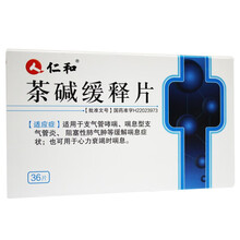 仁和 茶碱缓释片 0.1g*36片 1盒