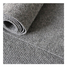 【水泥地楼梯舞台】商演活动加厚整卷毯 灰色整卷展会服装店拍照商用办公室客厅家用满铺地毯大面积定制 烟灰条纹地毯4毫米 1m宽(需要几米长--数量填几