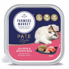 Farmers Market 蓝宝食 澳大利亚原装进口无谷天然猫餐盒猫罐头湿猫粮整箱 【成猫】鲑鱼糙米900g