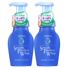 资生堂珊珂洗面奶男女士洁面乳洁面泡沫洗面奶乳原洗颜专科男女士通用日本原装进口 绵润泡沫温和洗面奶（清爽型）150ml×2