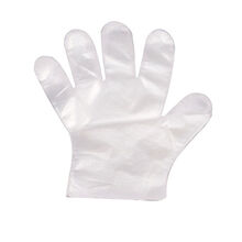 一次性手套薄膜加厚加长批发龙虾餐饮美发透明厨房家用防水 【薄款】5包500只