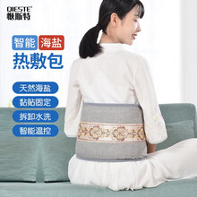 惬斯特 QC003海盐热敷包 电热粗海盐艾灸盐袋子理疗盐包 颈椎腰部肩膝盖电热保暖护腰带 麻灰翅膀款