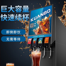 甄樽 可乐机商用小型可乐糖浆冰冷饮现调大容量汉堡自助碳酸饮料机 双阀曜夜黑色可乐机【平头款】