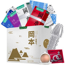 冈本避孕套 0.01带刺狼牙棒男用安全套 超薄超润 情趣计生用品进口 SKIN超薄尊享组合24只+狼牙套+入珠+女高潮液