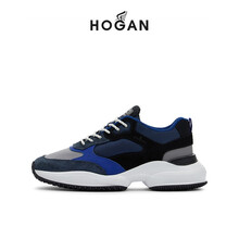 HOGAN男鞋2021春夏新品Interaction系列双岛鞋运动鞋老爹鞋 蓝色 40.5