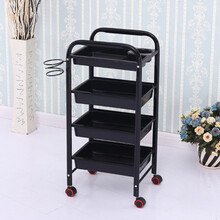 美容推车美发工具车美容院小推车发廊理发店烫染推车 黑色四层