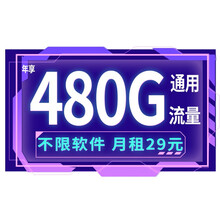 蜗牛移动（snailmobile） 流量纯上网手机电话卡号卡日租上网卡电信4G网络无合约通用流量  29元/月40G通用流量+30分钟语音