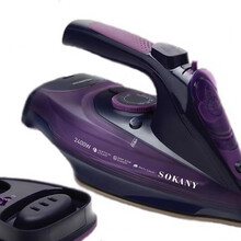 康猫德国无线蒸汽电熨斗家用便携式手持烫衣服干湿两用挂烫机 紫色
