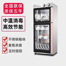 海花(HaiHua) 消毒柜商用 大容量家用碗柜 食堂酒店幼儿园碗筷奶瓶 厨房卫生保洁柜餐具小型家 280F 不锈钢款（上下独立控制+定时器）