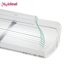 美妙斯水晶古筝 电子演出电古筝成人演奏演出古筝水晶电声古筝 1.2米长全透明圆尾加盖+灯光效果