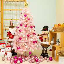 当康 圣诞树套餐 圣诞装饰品礼品彩灯圣诞节礼物 1.8米ins风樱花粉套餐