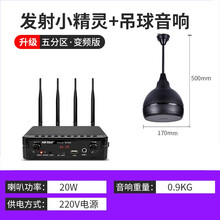 先科（SAST）无线蓝牙吸顶音响壁挂壁喇叭家用天花吊顶套装嵌入式室内店铺餐厅吊球背景音乐家用音箱分区 发射器+吊球音响 音响数量（1）