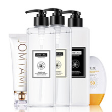 梵贞美白防晒霜乳露SPF50PA+++ 防水防汗保湿滋润清爽不油男女士户外全身遮护隔离军训学生防晒 洗面奶+洗发水+沐浴露+护发素+防晒霜#w95