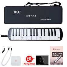国光口风琴32键37键黑色硬帆布包幼儿园小学初中教学初学口吹琴 32键黑色硬帆布包