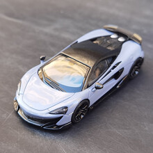 现货 LCD 1:64 迈凯轮600LT Mclaren 600LT 帕加尼跑车合金仿真汽车模型车模 迈凯伦 600 灰色