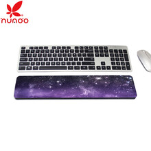 花朵 定制键盘手托橡胶护手垫办公加厚游戏腕托键盘护腕垫鼠标垫护腕托 紫色星河