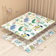 宝贝去哪儿Babygo 整张加厚XPE爬行垫儿童宝宝爬爬垫无味婴儿学爬游戏泡沫卡通地垫搭配围栏防摔 绿野仙踪+狗狗 140*168*2cm(可搭配14+2小熊围栏)