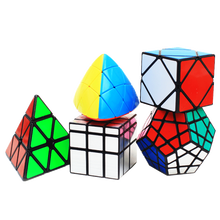 圣手异形魔方不规则三阶二四五阶套装比赛专用 镜面 斜转 金字塔 五魔方顺滑益智玩具 异形魔方5件套