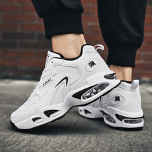 西域骆驼男鞋秋冬季情侣款皮面防水加绒保暖鞋子男轻便时尚百搭男鞋潮流棉鞋男士特大码39-48码休闲鞋男 9836白色(棉鞋） 39