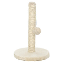 HOOPET杆式剑麻逗猫玩具宠物磨爪逗趣玩具幼猫自嗨解闷宠物玩具 杆式毛球逗猫玩具-米色