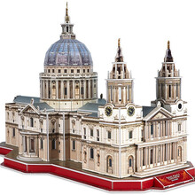 乐立方（CubicFun）立体拼图 拼装玩具拼装模型3d拼图DIY拼插积木建筑模型儿童玩具 圣保罗大教堂带图册