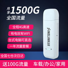 全网通4G随身wifi便携式4g无线上网卡托移动路由器插卡usb上网宝不限流量车载mifi设备笔记本 USB 随行mini+每月1500G一年套餐
