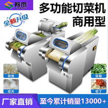 羚木 电动切菜机商用多功能食堂用蔬菜切菜机切小米椒全自动土豆切片切丝机切菜器切丁机酸菜切丝机切桑叶机 660型豪华升级款带机头