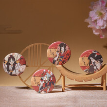 阴阳师花札·马口铁徽章组合 春季 网易游戏onmyoji周边 弥生(3月)