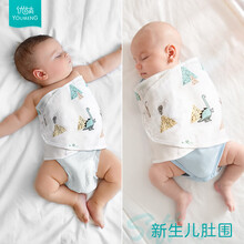 优萌婴儿防惊跳睡袋襁褓防惊吓包巾夏季初生宝宝护肚子防着凉肚围神器 森林恐龙