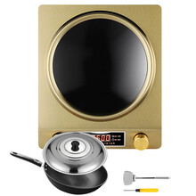 Medve电磁炉3500W家用节能炒菜锅多功能一体凹型3000凹面电池炉灶 3500W精铁锅套餐2