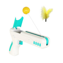 陌牛 猫玩具自嗨猫咪玩具打地鼠逗猫猫咪不倒翁养猫神器抖音同款自动实木打地鼠机英短蓝猫小猫斗猫玩具套 回弹逗猫枪