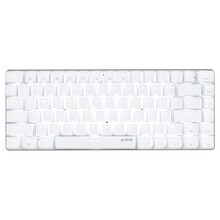 黑爵（AJAZZ）AK33 机械键盘 有线键盘 全键无冲 键线分离 白光 82键 游戏 办公 电脑 笔记本键盘 白色 红轴