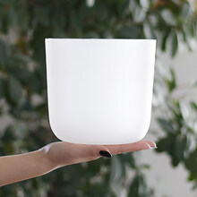 山雨新款水晶圣杯手持钵音乐碗疗愈手持冥想音疗佛音碗带棒佛音钵配羊皮棒 钵约5.25寸B4