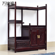 万锦福红木家具印尼黑酸枝（学名：阔叶黄檀）餐边柜 中式客厅茶水柜实木碗碟柜置物柜储物柜 中式餐边柜74*36*96cm