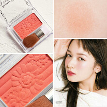 CANMAKE井田单色花朵腮红带刷子 PW38梅子色PW41新色PW43 PW25 珊瑚橘(微珠光 元气满满)