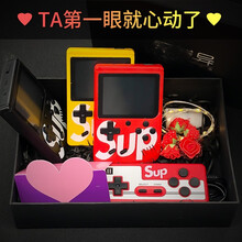 腾异游戏机掌机充电宝掌上对战sup充电复古迷你便携式怀旧款礼盒游戏机儿童益智礼物俄罗斯方块FC魂斗罗 SUP（400款游戏）礼盒套装颜色备注