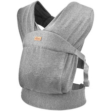 日本CUBY弹力包裹式西尔斯育儿背巾新生婴儿背带袋前抱式外出神器 浅灰色 升级款包裹式背巾