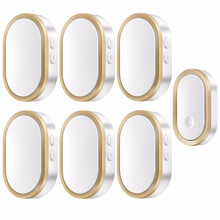 CACAZI卡佳斯 A99一拖六门铃无线家用电子遥控智能门玲老人病人超远距离医院呼叫器 金色