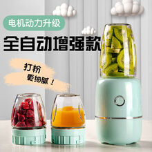 辅食机婴儿家用多功能非蒸煮一体小型打泥搅拌研磨神器宝宝料理棒 绿色【3杯3刀】-全自动款