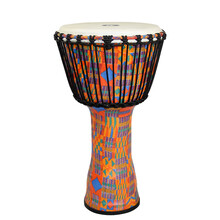 麦尔 非洲鼓PVC玻璃钢手鼓儿童轻质手拍鼓印尼进口成人专业拍手鼓 12寸彩色密码