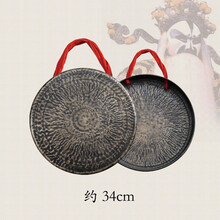 28 30 32 34公分青铜高边锣平面锣圆边锣道士锣纯手工打造 34