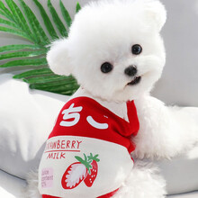 ROIFR狗狗背心泰迪比熊猫咪博美雪纳瑞贵宾小型犬宠物衣服夏季薄款 s背长约20cm【建议1-2斤】