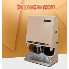 擦鞋机酒店用 擦鞋机器自动家用全自动感应擦鞋机公用酒店大堂电动钛金刷鞋机器 ABS土豪金