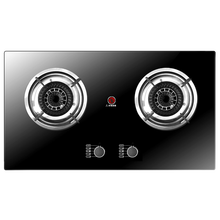 京浦莱斯 燃气灶双灶液化气灶天然气灶煤气炉台式嵌入式煤气灶炉具灶具双灶带熄火保护燃气灶升级大火力 钢化玻璃面4.2KW火力OP06 液化气20Y