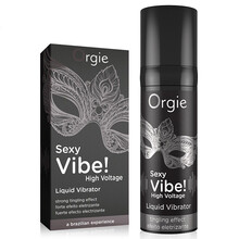 Orgie进口女用人体润滑液 房事快增强液高朝液 冰感热感麻酥跳动润滑油 水溶润滑剂成人情趣用品 麻酥跳动加强版极乐版润滑液（一滴即可）15ML