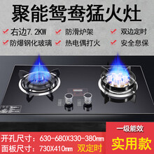 日本樱花煤气灶双灶家用天然气嵌入式台式液化气燃气灶九枪猛火灶OL 猛火7.2kw九头鸳鸯实用款双定时 天然气