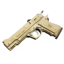 火柴链条玩具枪7080后怀旧玩具弹弓生日礼物男孩玩具工艺品玩具枪 沙鹰