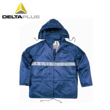 代尔塔407004反光分体式雨衣雨裤防风防水防雪工作服带帽套装 L