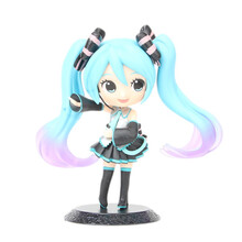寿屋 初音未来Q版公仔手办 MIKU 白熊初音 GK雪初音小粘土模型 动漫周边送礼车载摆件 大眼初音(袋装无盒）